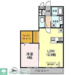 元町イグレット2 1LDKの間取図画像