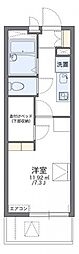 レオパレスブリエスト 1Kの間取図画像