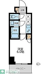 オーキッドレジデンス西川口 1Kの間取図画像