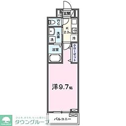 ヒカルサ東川口 1Kの間取図画像