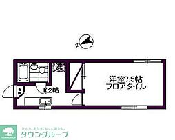 モンシャトー87 1Kの間取図画像