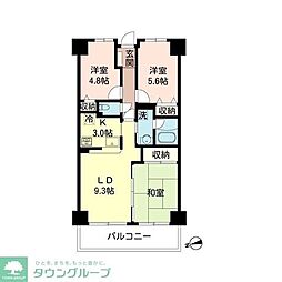 サンマンション戸田 3LDKの間取図画像