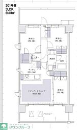 レーベン川口グランアート 3LDKの間取図画像