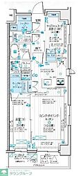 デュオステージ浦和岸町 1SLDKの間取図画像