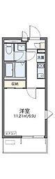 レオネクスト藤仁並木 1Kの間取図画像