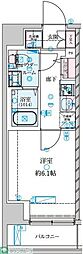 GENOVIA 南鳩ヶ谷 1Kの間取図画像