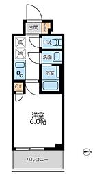 オーキッドレジデンス西川口 1Kの間取図画像