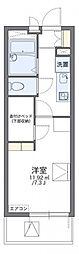 レオパレスブリエスト 1Kの間取図画像