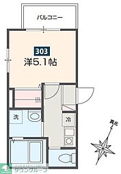 さいたま市緑区大字中尾アパート 1Kの間取図画像