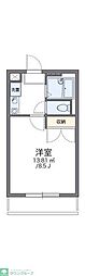 レオパレスNISHIHARA2 1Kの間取図画像