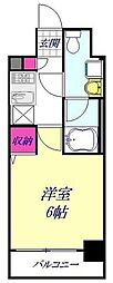 メインステージ川口WEST 1Kの間取図画像