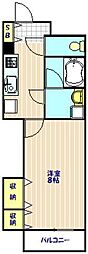 ブレインM 1Kの間取図画像