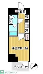SHOKEN Residenceお花茶屋 10階1Kの間取り