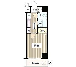 グラン・パアレ2 1階1Kの間取り