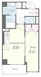 Ｖｅｇａ　Ｓａｎｗａ 3階1DKの間取り