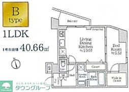 アイルイマージュ押上イースト 6階1LDKの間取り