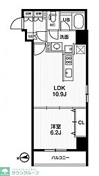 AR向島 2階1LDKの間取り