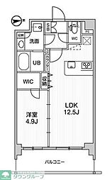 ALTERNA墨田 4階1LDKの間取り