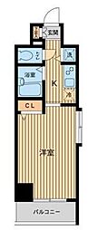 ＨＦ東神田レジデンス 4階1Kの間取り