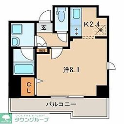 Ａｌｖｉｎｅｓｓ　Ｋｅｉ 4階1Kの間取り