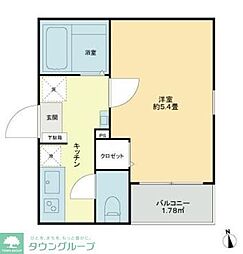 JR総武線 浅草橋駅 徒歩8分の賃貸マンション 4階1Kの間取り