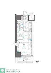 JR総武線 錦糸町駅 徒歩5分の賃貸マンション 8階1Kの間取り