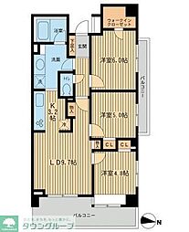 都営大江戸線 両国駅 徒歩11分の賃貸マンション 3階3LDKの間取り