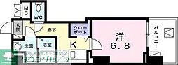 都営新宿線 菊川駅 徒歩5分の賃貸マンション 3階1Kの間取り
