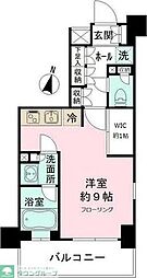 JR総武線 亀戸駅 徒歩3分の賃貸マンション 2階ワンルームの間取り