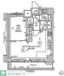 京成押上線 八広駅 徒歩6分の賃貸マンション 8階1LDKの間取り