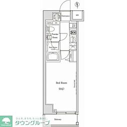 東京メトロ半蔵門線 住吉駅 徒歩11分の賃貸マンション 7階1Kの間取り