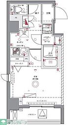 ユリカロゼAZ亀戸II 9階1Kの間取り