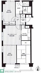 パレッジ新小岩 5階3LDKの間取り