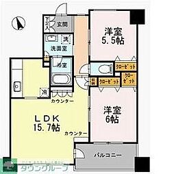 間取図画像 2LDK