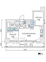 間取図画像 2LDK