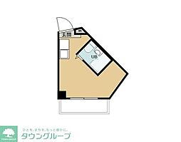 押上PARKSQUARE ワンルームの間取図画像