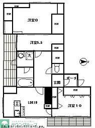 GRACEYTパレス 3LDKの間取図画像