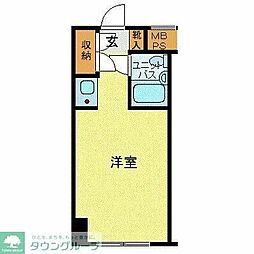 ハローレジデンス西葛西 ワンルームの間取図画像