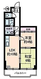 エレガンス綾瀬フォース 2LDKの間取図画像