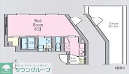 ルネサンスコート亀戸SOUTH 1Kの間取図画像