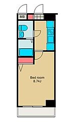 ARTESSIMOARDITO 1Kの間取図画像