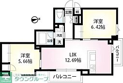 MGPLAZA 2LDKの間取図画像