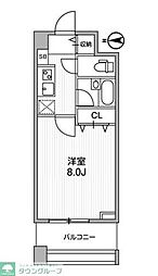 アーデン両国 1Kの間取図画像