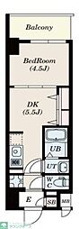 GRANPASEO菊川 1DKの間取図画像