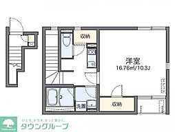 レオネクストフィオーレ奥戸 1Kの間取図画像