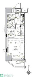 クレイシア亀戸サウスコート 1Kの間取図画像