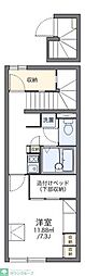 レオパレスアーク 1Kの間取図画像