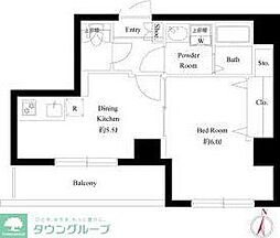 LiveCasa両国北斎通り 1DKの間取図画像