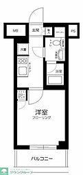 ライジングプレイス堀切 1Kの間取図画像
