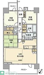 アデニウム新小岩 3LDKの間取図画像
